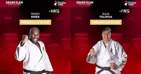 Judo Le Guadeloup En Teddy Riner Et La Wallisienne Julia Tolofua En