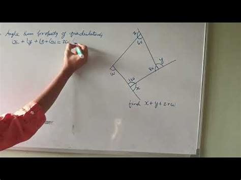 Class Chapter Understanding Quadrilateral Exercise Th Problem