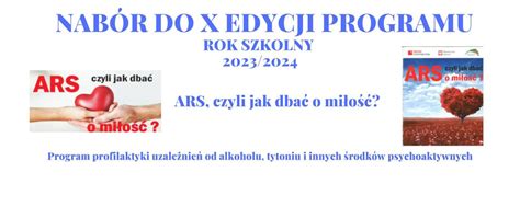 Nabór do X edycji programu ARS czyli jak dbać o miłość na rok