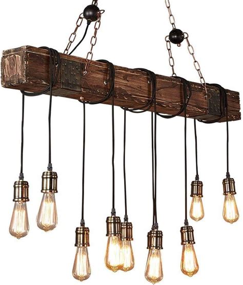 Vintage Pendelleuchte Pendellampe Retro Holz Industrie Diy Design