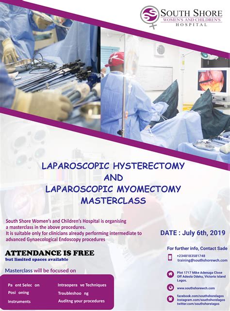 Laparoscopic Hysterectomy and Laparoscopic Myomectomy Masterclass