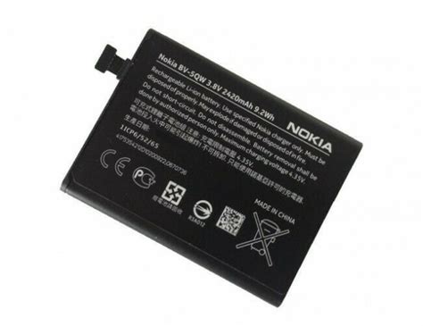 Genuine Original Bv Qw Battery For Nokia Lumia Mah For Sale