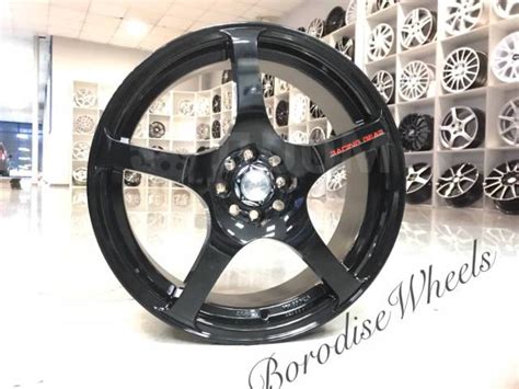 Диски литые rw h-125 4x98 r17 #651 чёрные глянцевые лучи, 17", 1 шт, 10 ...