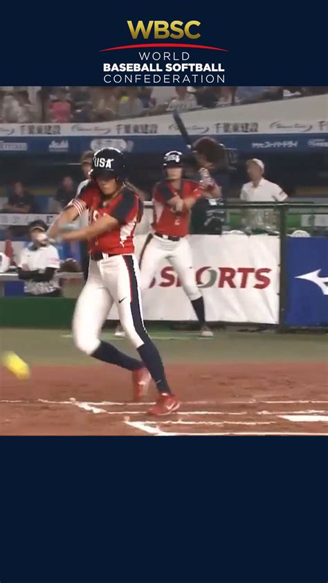 황성빈 떠오르게 하는 미국 여자 소프트볼 국대 선수 Wbsc 세계야구소프트볼연맹 여자소프트볼월드컵 소프트볼 야구