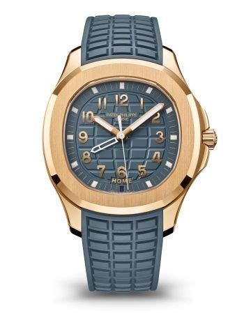 Patek Philippe R Aquanaut Travel Time Rose Gold Blue