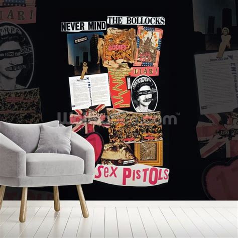 Sex Pistols Covers Montage Wallpaper Mural Wallsauce Us