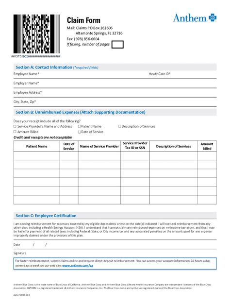 Fillable Online Dependent Care Claim Form Microsoft Fax Email Print