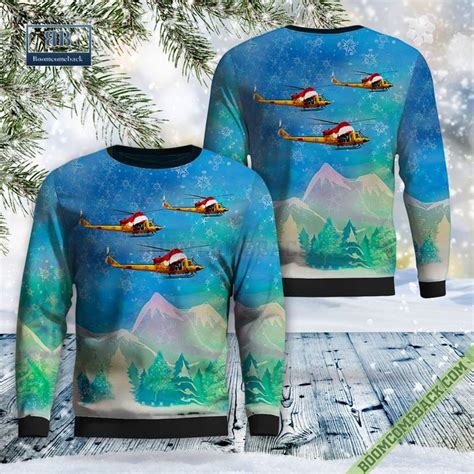 Royal Canadian Air Force Bell Ch Griffon Ugly Christmas Sweater