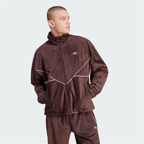 adidas Adicolor Seasonal Corduroy Track Jacket 'Shadow Brown' - II5787 ...