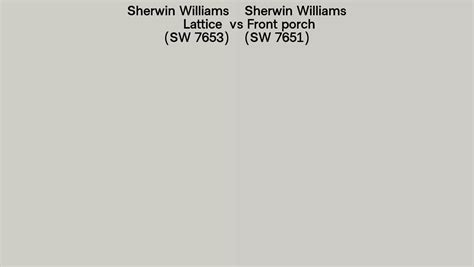 Sherwin Williams Lattice Vs Front Porch Side By Side Comparison