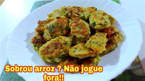 Arroz cozido sobrou Não jogue fora Faça essa delícia YouTube