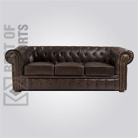 Chesterfield Leather Sofa - Best of Exports