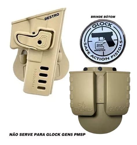 Coldre Glock G G Porta Carregador Duplo Prf Socoldres