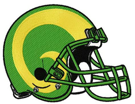 Colorado State Rams helmet machine embroidery design