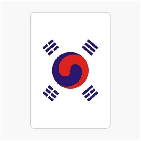 "Korean Flag" Sticker for Sale by Frogpen | Redbubble