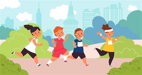 Race and Kids Fun Run Vector Images (over 550)