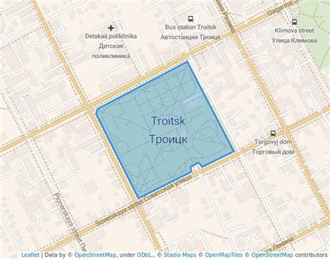 park culture rest named tomin troitsk map routes