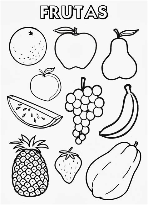 Desenhos De Frutas Para Imprimir E Colorir Images