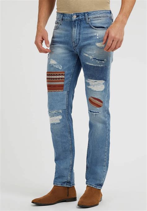 Guess Jeans Slim Fit Blau Zalando Ch