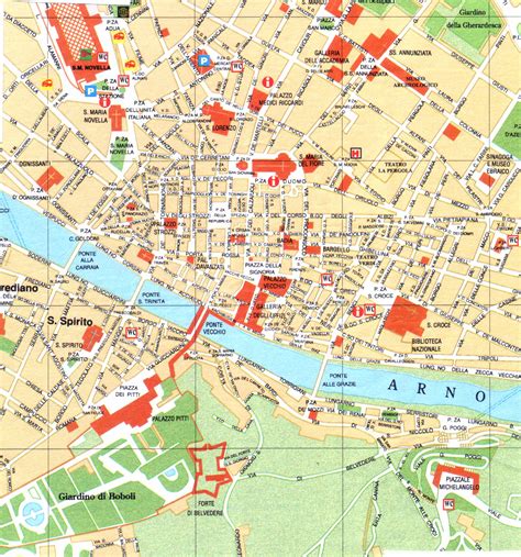 florence map italy