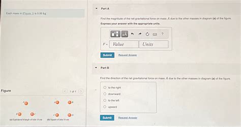 Solved Each mass in (Figure 1) ﻿is 5.00kg.Figure1 ﻿of 1(a) | Chegg.com