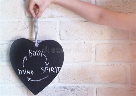 Stay Safe Black Board With The Text Body Spirit Mind On Rainbow