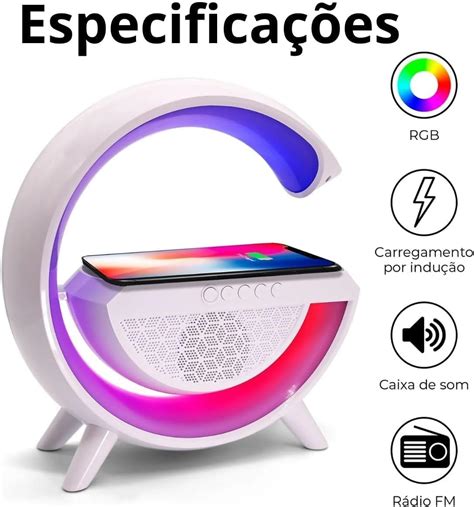 Lumin Ria G Speaker Rgb Caixa De Som Bluetooth Carregamento Por