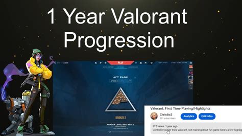 Year Valorant Progression An Ace Every Rank Youtube