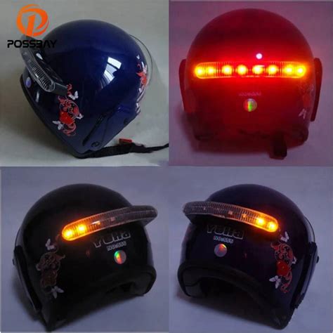 Aliexpress Buy POSSBAY 1 Set Wireless Motorcycle Helmets 8 Led