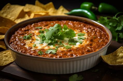Premium AI Image Hot Bean Dip