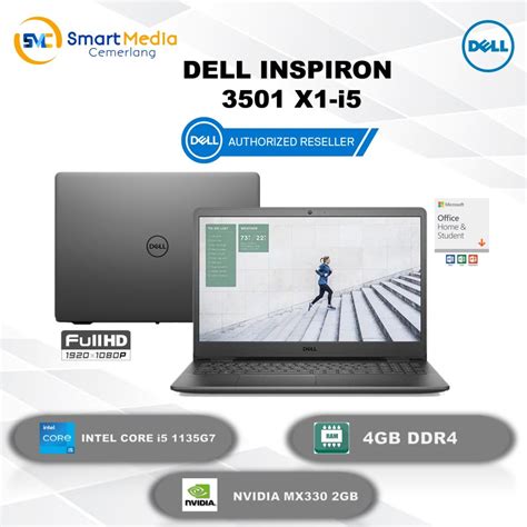 Jual Dell Inspiron 15 3501 Intel I5 1135g7 4gb 1tb Hdd Mx330 2gb 156