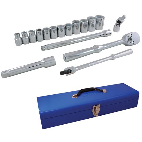 1/2" Dr. 17 Piece 6 Point Standard SAE Socket Set | Gray Tools Online Store