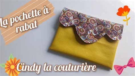 Tuto couture facile la pochette à rabat Cindy la couturière YouTube