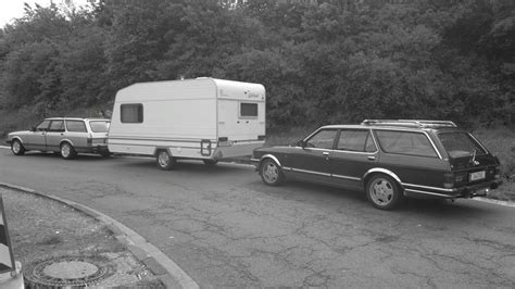 Ford Granada Injection Turnier With Attached Knaus Car Flickr