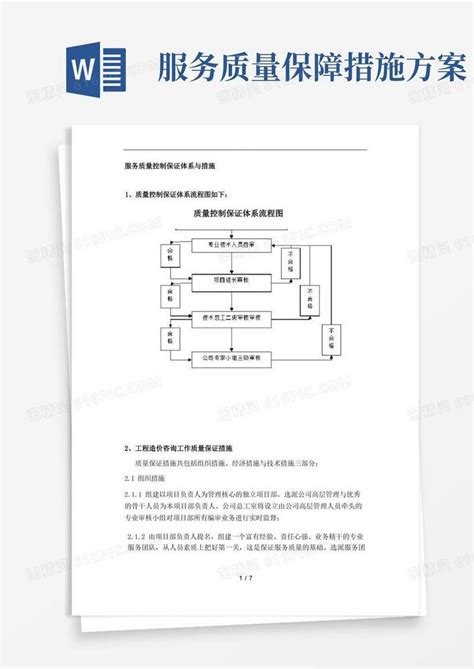 服务质量控制保证体系及措施方案word模板免费下载编号vn5apoeq7图精灵