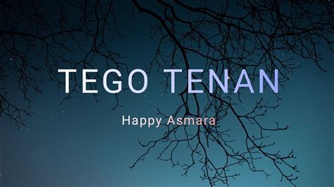 Tego Tenan Happy Asmara Lirik Cover YouTube