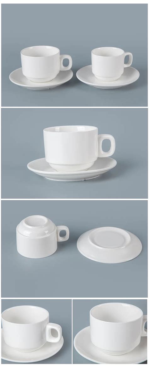 Modern White Hotel Ceramic Tea Cups Eco Friendly Hotel Coffee Cup Set Buy Modern White Hotel