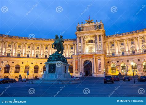 Hofburg Imperial Palace At Night Vienna Editorial Stock Photo Image