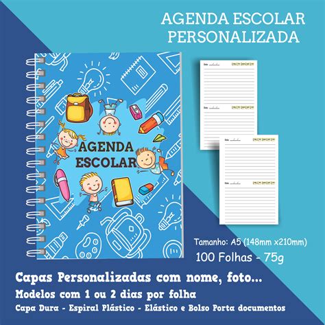 Agenda Escolar Personalizada Printwb Produtos Personalizados