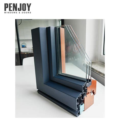 Penjoy Aluminum Clad Wood Passive House Windows Doors For Home China