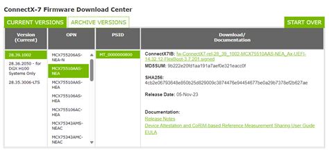 Installing Connectx 7 Firmware — Nvidia Dgx Os 6 User Guide