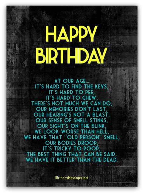 Best Funny Birthday Poems