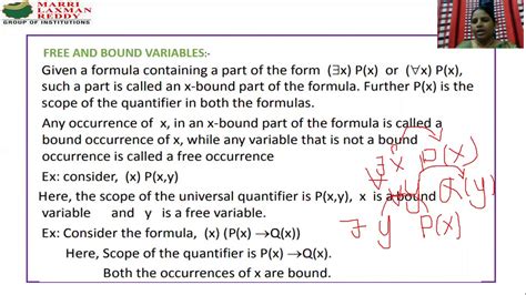 L15 FREE AND BOUND VARIABLES YouTube