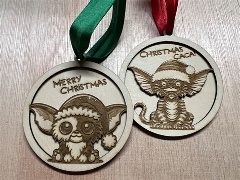 Gremlins Natural Wood Christmas Decorations - Etsy