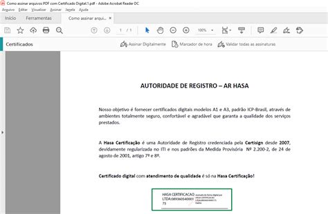 Como Usar Certificado Digital Para Assinar Documentos Guia Passo A