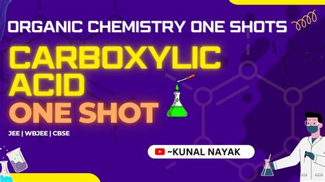 CARBOXYLIC ACID One Shot ORGANIC CHEMISTRY JEE MAINS ADVANCE