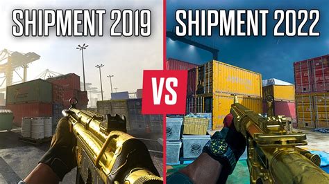 SHIPMENT MAP COMPARISON Modern Warfare 2019 Vs Modern Warfare 2 2022