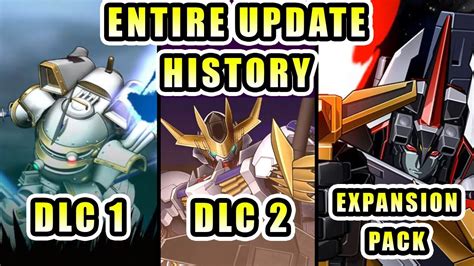 The Entire Srw Update History Pc Super Robot Wars Youtube