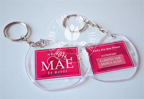 Chaveiro de Coração Personalizado Dia das Mães 300 unid no Elo7