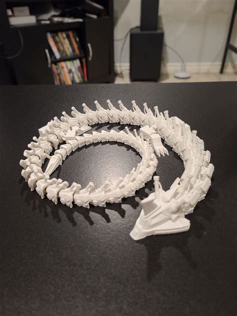 D Printing Hard Surface Dragon Flexi Print In Place Made With Ender